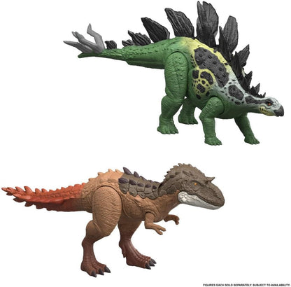 Mattel Jurassic World Dinosaurier-Spielfigur, großer Gigantic Thrashers Gorgosaurus mit 2 Angriffsbewegungen und Evolutionsfunktion, digitaler Spielspaß, JKL86