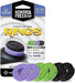 KontrolFreek Precision Rings, Aim Assist Motion Control for Playstation 4 (PS4), PS5, Xbox One, XBX, Switch Pro & Scuf Controller (Black/Purple/Green
