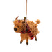 Sass and Belle Highland Cow Felt Decoration