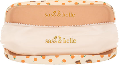 Sass & Belle Cherry Glasses Case – Hard Protective Spectacles Case for Women, Kids or Men – Quirky Eyewear Holder for Sunglasses or Glasses – Fun Sass and Belle Accessory