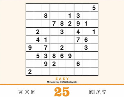 Sudoku 2026 Desk Calendar