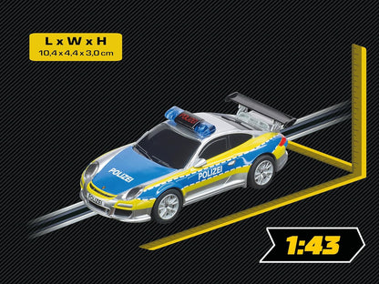 Carrera - 20064174 - Carrera GO!!! Porsche 911 GT3 Politie, racebanen en gelicentieerde slotcars, tot 2 spelers, voor jongens en meisjes vanaf 6 jaar en volwassenen