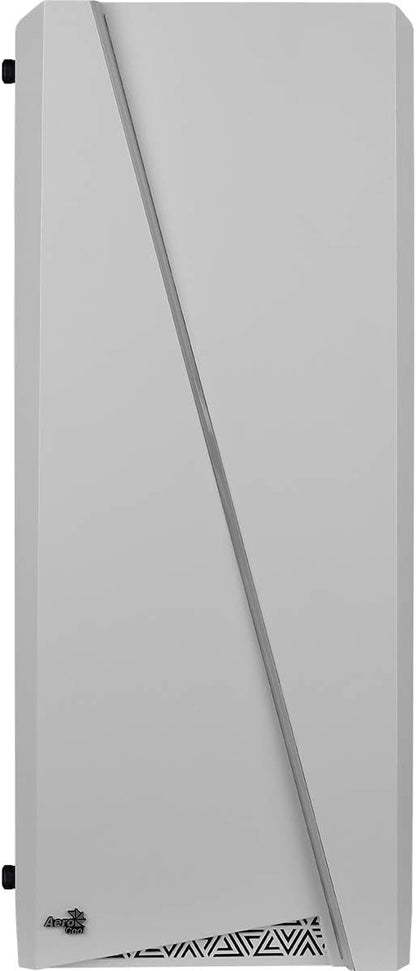 Aerocool CYLON - PC-Gehäuse (Semi-Fackel, ATX, Acryl-Seitenwand, RGB-LED an der Vorderseite, 13 Lichtmodi, inklusive 12-cm-Lüfter an der Rückseite, USB 3.0), weiß