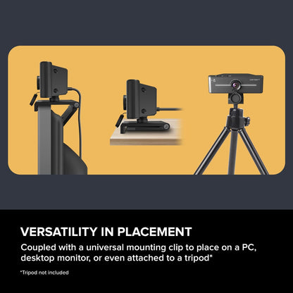 CREATIVE Live! Cam Sync 4K UHD USB webcam met tegenlichtcompensatie, tot 40 FPS, 95° groothoeklens, privacylens, geïntegreerde microfoons, plug & play voor pc en Mac