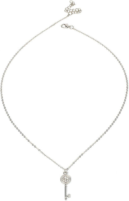 Lightweight Design, Luxury, Niche, European and American Jewelry, Luxury Light, Wild Temperament Necklace, Luxury Diamond Key Pendant, Plastic