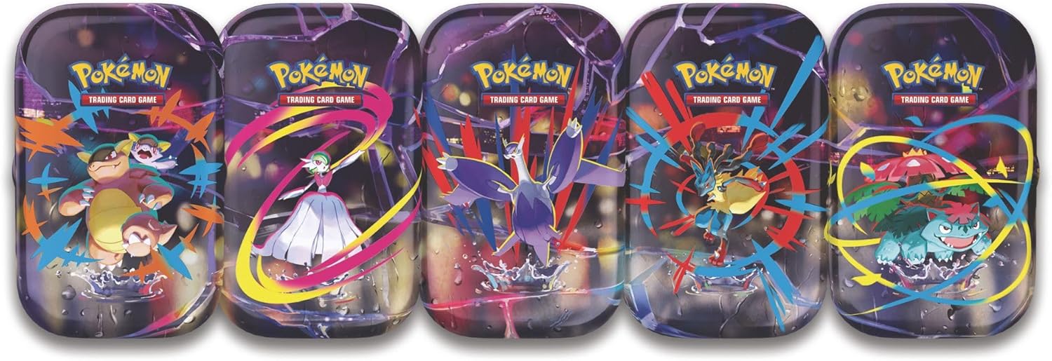 Pokemon TCG: Mega Evolutions Mega Heroes Mini Tin (Random Art) - 2 Packs