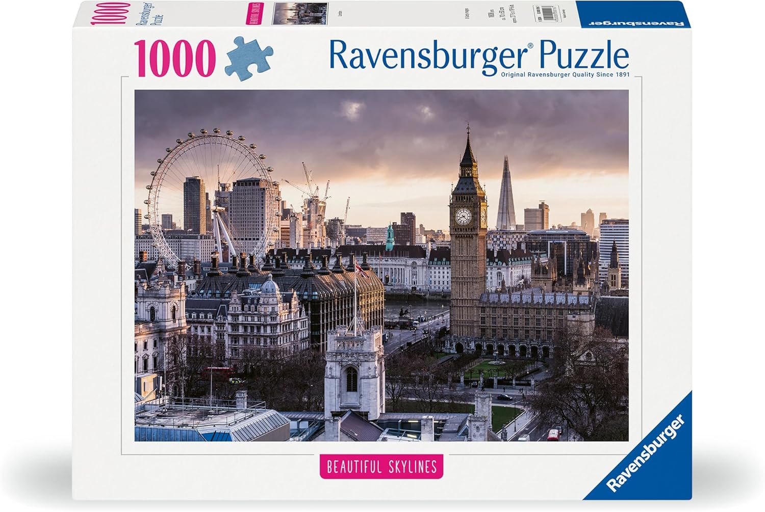 Ravensburger 12000016 - London - 1000 pieces jigsaw puzzle – Puzzle for adults and kids age 14 years up, jigsaw London