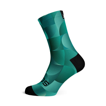 Sox Solid Teal Crew Socks