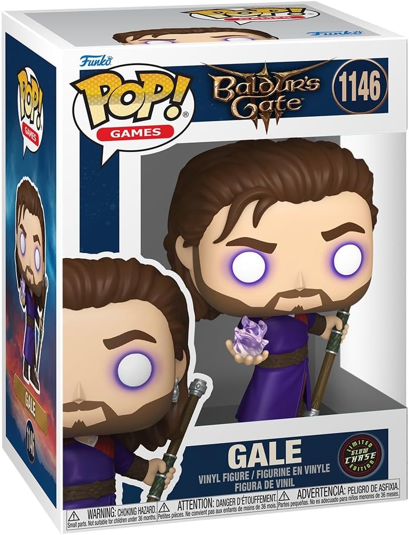 Funko Pop! Games: Baldur's Gate 3 - Gale - 1/6 Odds for Rare Chase Variant - Collectable Vinyl Figure - Gift Idea - Official Merchandise - Toys for Kids & Adults - Video Games Fans