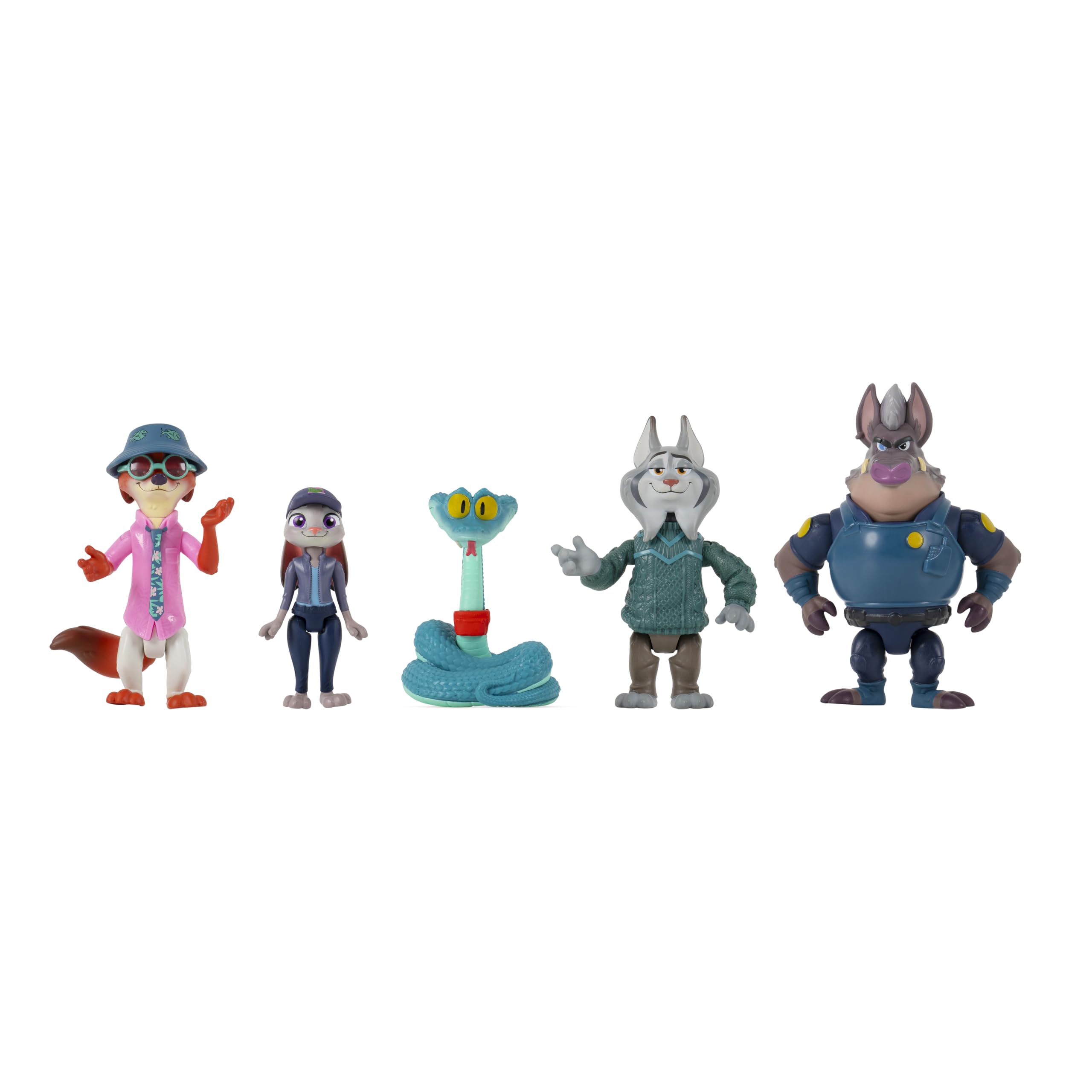 Disney’s Zootropolis 2 Adventure 5-Pack - Articulated 3” Figures with 2 Undercover Characters - Collector’s Series - Suitable for Ages 4+