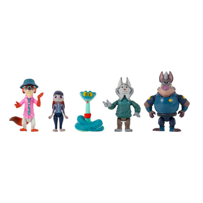 Disney’s Zootropolis 2 Adventure 5-Pack - Articulated 3” Figures with 2 Undercover Characters - Collector’s Series - Suitable for Ages 4+