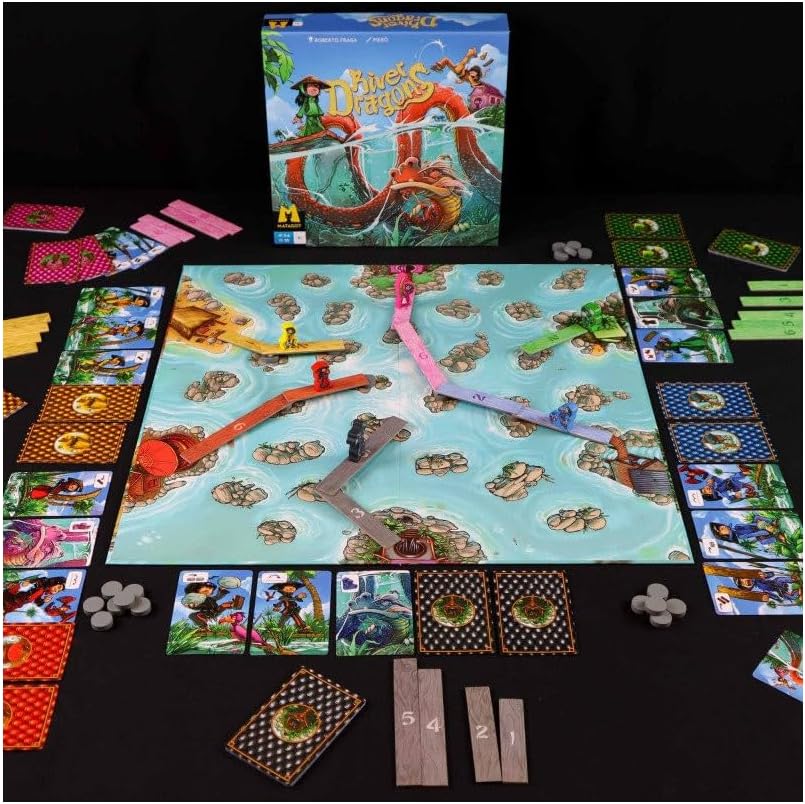 Matagot River Dragons - Board Game - From 2 to 6 Players - Ages 8+ - French Version (2025