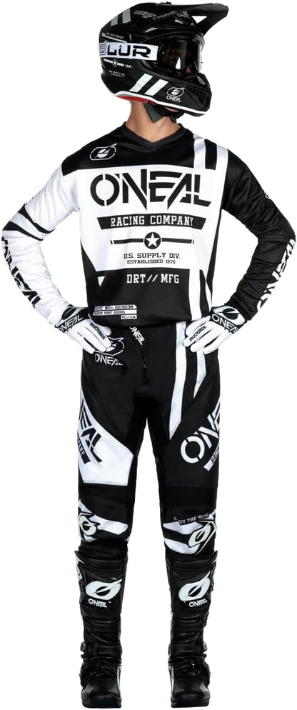 O'NEAL - Warhawk, Casco Unisex - Adulto 30 Bianco Nero, O'NEAL Warhawk - Pantalon - Cyclisme sur Route - Mixte 30 Noir Blanc, O'NEAL ELEMENT Hose VOLTAGE Schwarz/Rot 30 Schwarz Weiß