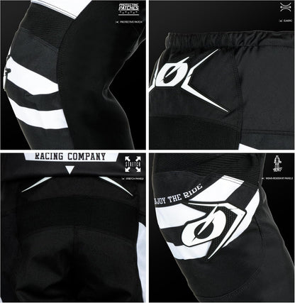 O'NEAL - Warhawk, Casco Unisex - Adulto 30 Bianco Nero, O'NEAL Warhawk - Pantalon - Cyclisme sur Route - Mixte 30 Noir Blanc, O'NEAL ELEMENT Hose VOLTAGE Schwarz/Rot 30 Schwarz Weiß
