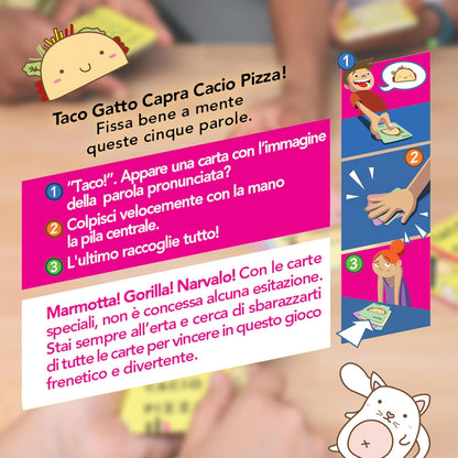 dV Giochi Taco Gatto Capra Cacio Pizza, GHE141, 6-99 anni
