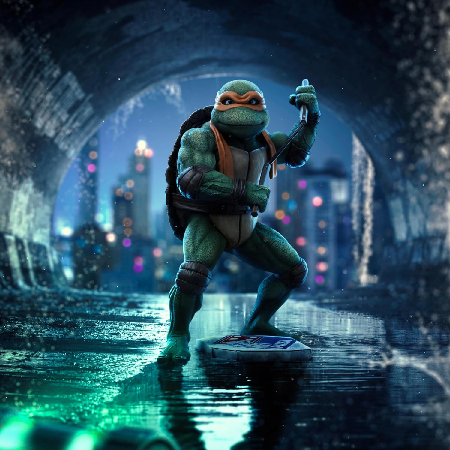 Iron Studios Art Scale Statue 1/10 Michelangelo Ninja Turtles (Movie) 18.8 cm