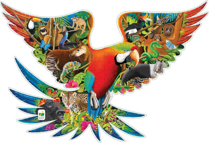 The Learning Journey Wildlife World Rainforest 200 piece Jigsaw Puzzle, Vibrant Colors