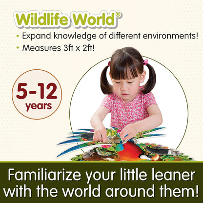 The Learning Journey Wildlife World Rainforest 200 piece Jigsaw Puzzle, Vibrant Colors