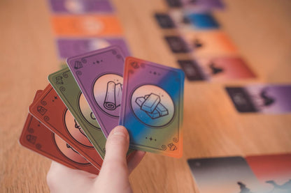 Brain Games – KARAKUM – Playing Card Games – Gather Resources to Create the Most Valued Caravan to Cross the Karakoum Desert - Ages 8 and Above – 2 to 4 Players – 15 Min