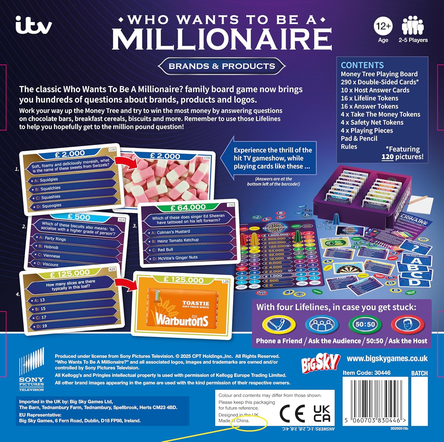 Who Wants to Be a Millionaire Official Brand Edition Board Game | Use Lifelines, Climb the Money Ladder | Family Trivia Quiz Based on the TV Show | 2+ Players