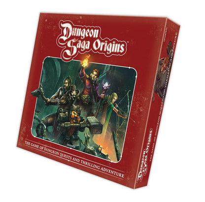Dungeon Saga Origins Core Game – Cooperative Fantasy Miniatures Board Game for 1–5 Players, 45+ Quests, 26 Detailed Miniatures – Epic Dungeon-Crawling Adventure by Mantic Games