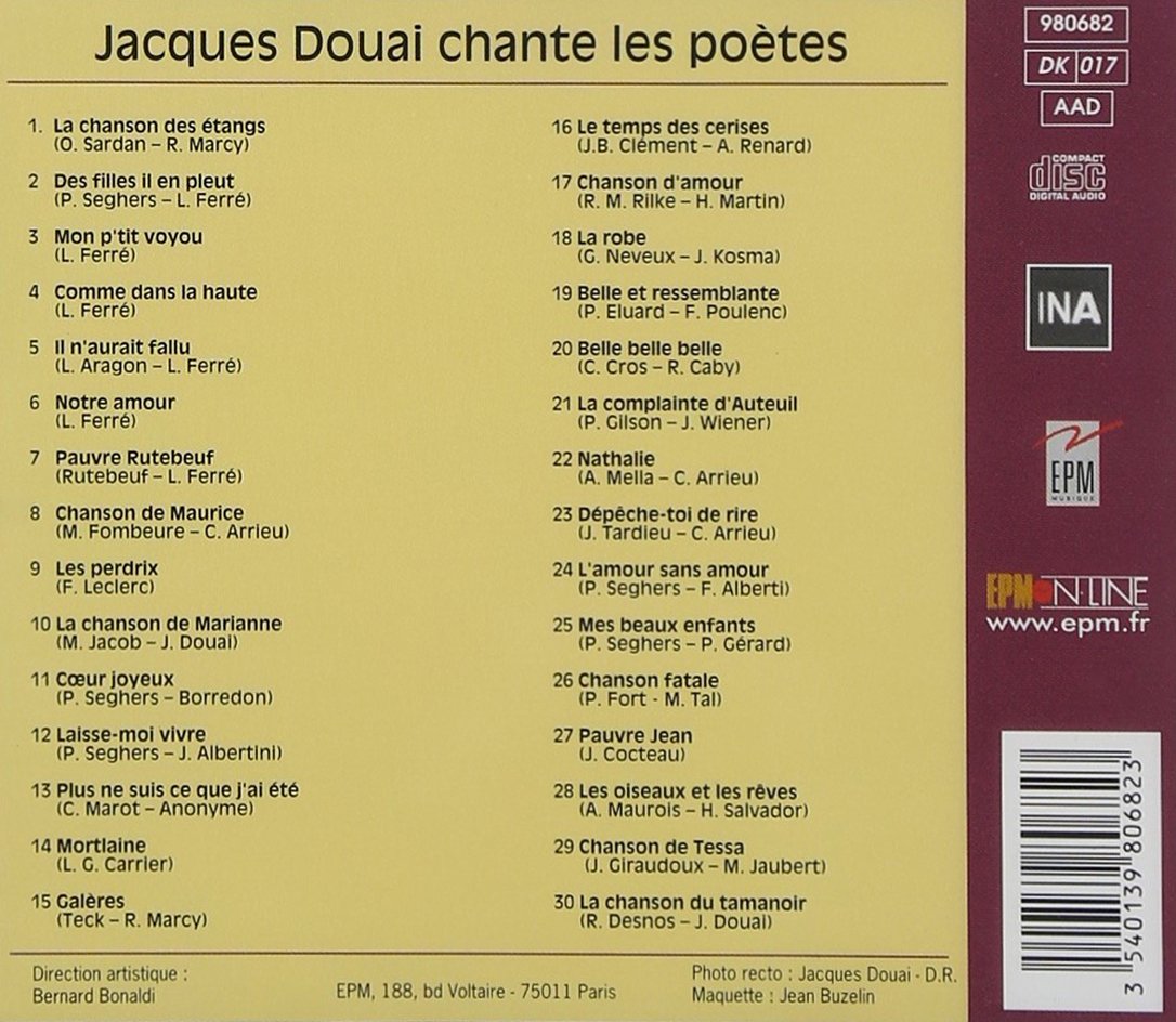 Jacques Douai - Douai J.Chante Les Poetes