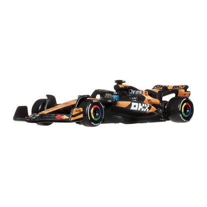 Hot Wheels 1:64 Scale Premium Die-Cast Formula 1® Collectible Toy Race Car with Real Riders Tires & Metal/Metal Body & Chassis (Styles May Vary), JKD88
