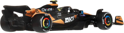Hot Wheels 1:64 Scale Premium Die-Cast Formula 1® Collectible Toy Race Car with Real Riders Tires & Metal/Metal Body & Chassis (Styles May Vary), JKD88