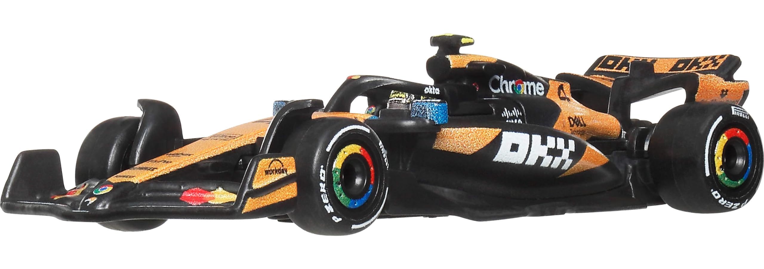 Hot Wheels 1:64 Scale Premium Die-Cast Formula 1® Collectible Toy Race Car with Real Riders Tires & Metal/Metal Body & Chassis (Styles May Vary), JKD88