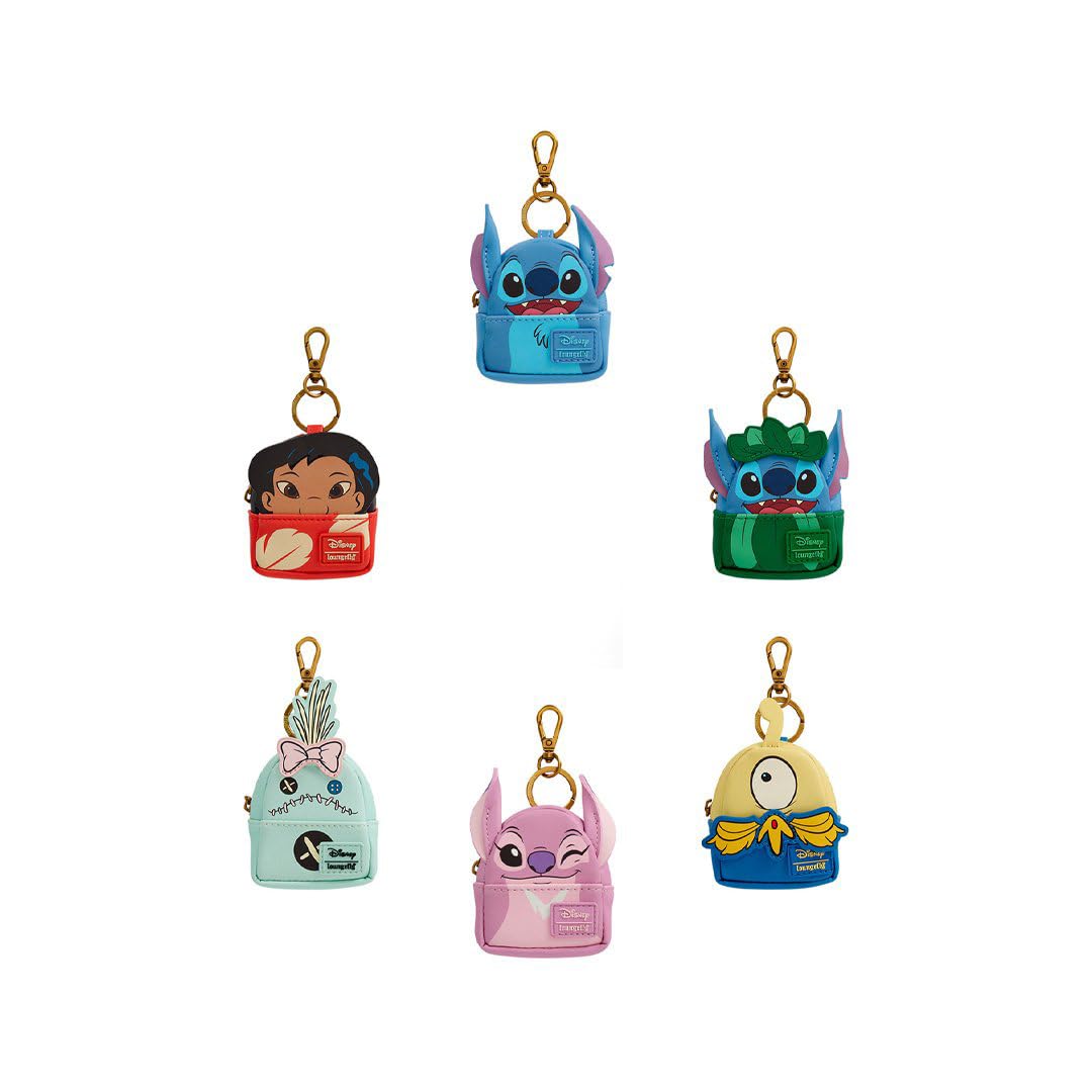 Disney Lilo & Stitch By Loungefly Bag Charm Mystery Box Display (15)