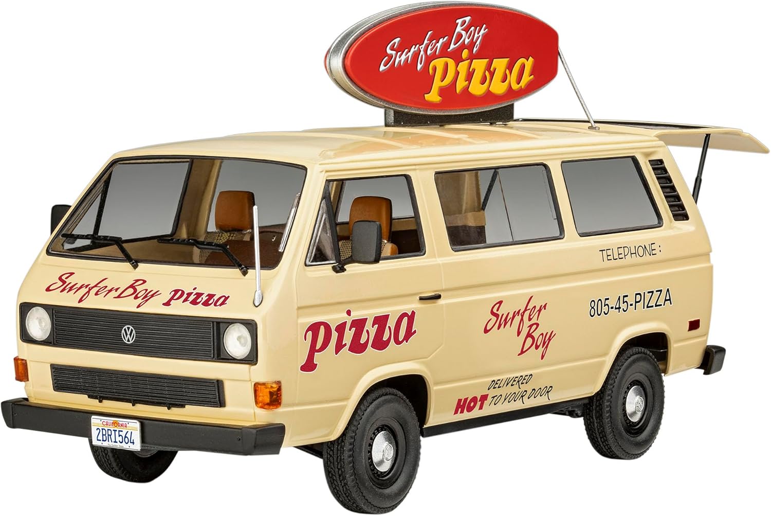 Revell 07725 VW T3 Bus Surfer Boy: Stranger Things 1:24 Scale Unbuilt/Unpainted Plastic Model Kit