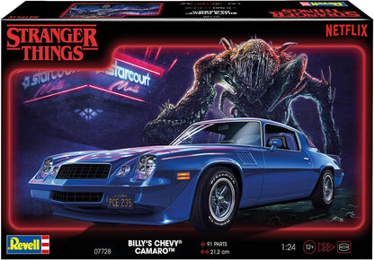 Revell 07728 Chevy Camaro Z/28: Stranger Things 1:25 Scale Unbuilt/Unpainted Plastic Model Kit