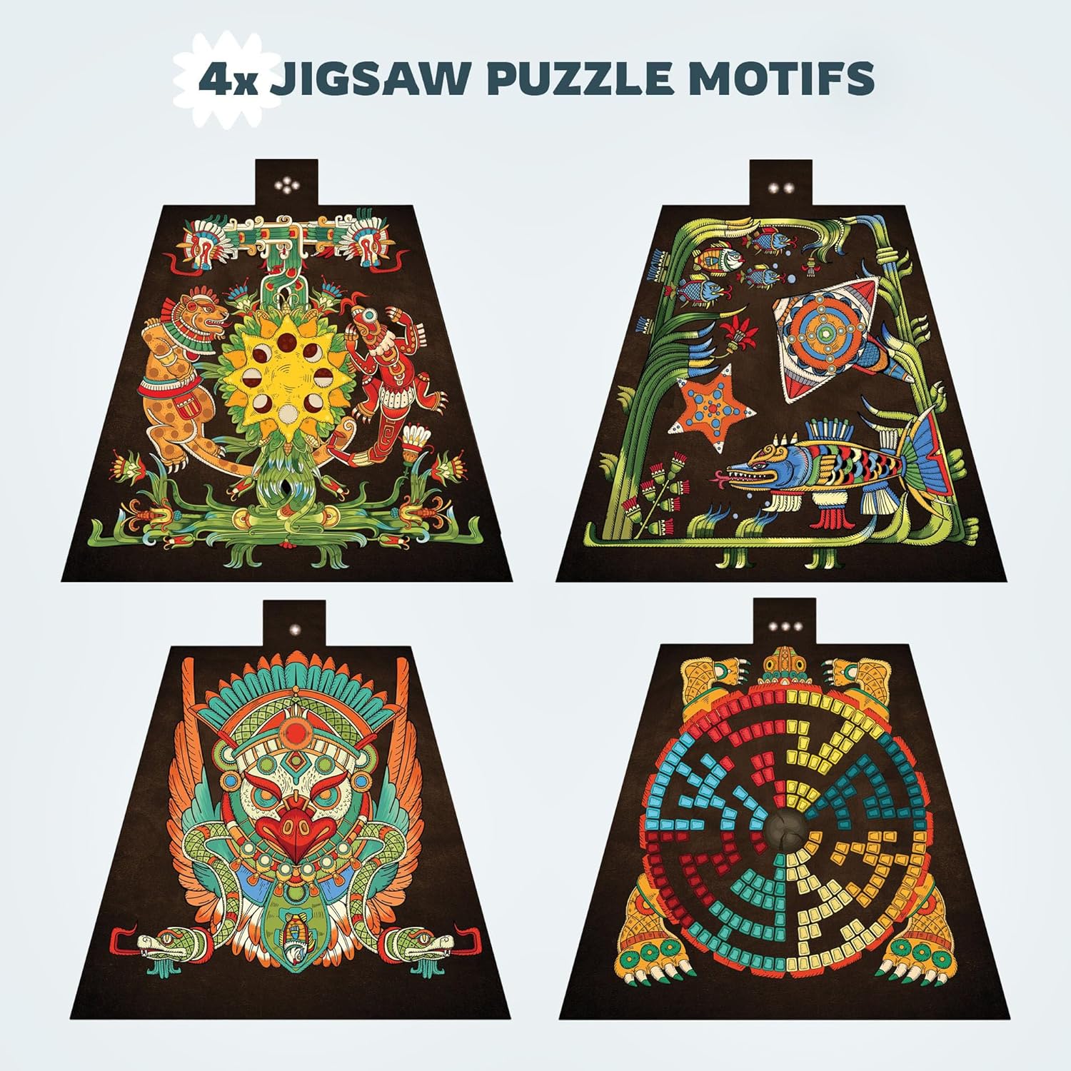 iDventure Cluepuzzle Pyramid of the Sun | Escape Room Game with Jigsaw Puzzle | Sequential Puzzles Puzzle Box Adults and 10+ | Gift Box | Treasure box | 3D Wooden Puzzle | Money Gift box