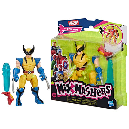 MixMashers Marvel Wolverine Custom Avengers Mix-And-Match Action Figure & Accessories, 12-cm-scale (5 inch) Super Hero Toys for Children, Ages 4+