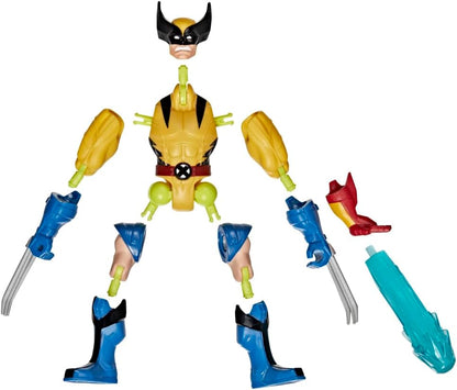MixMashers Marvel Wolverine Custom Avengers Mix-And-Match Action Figure & Accessories, 12-cm-scale (5 inch) Super Hero Toys for Children, Ages 4+