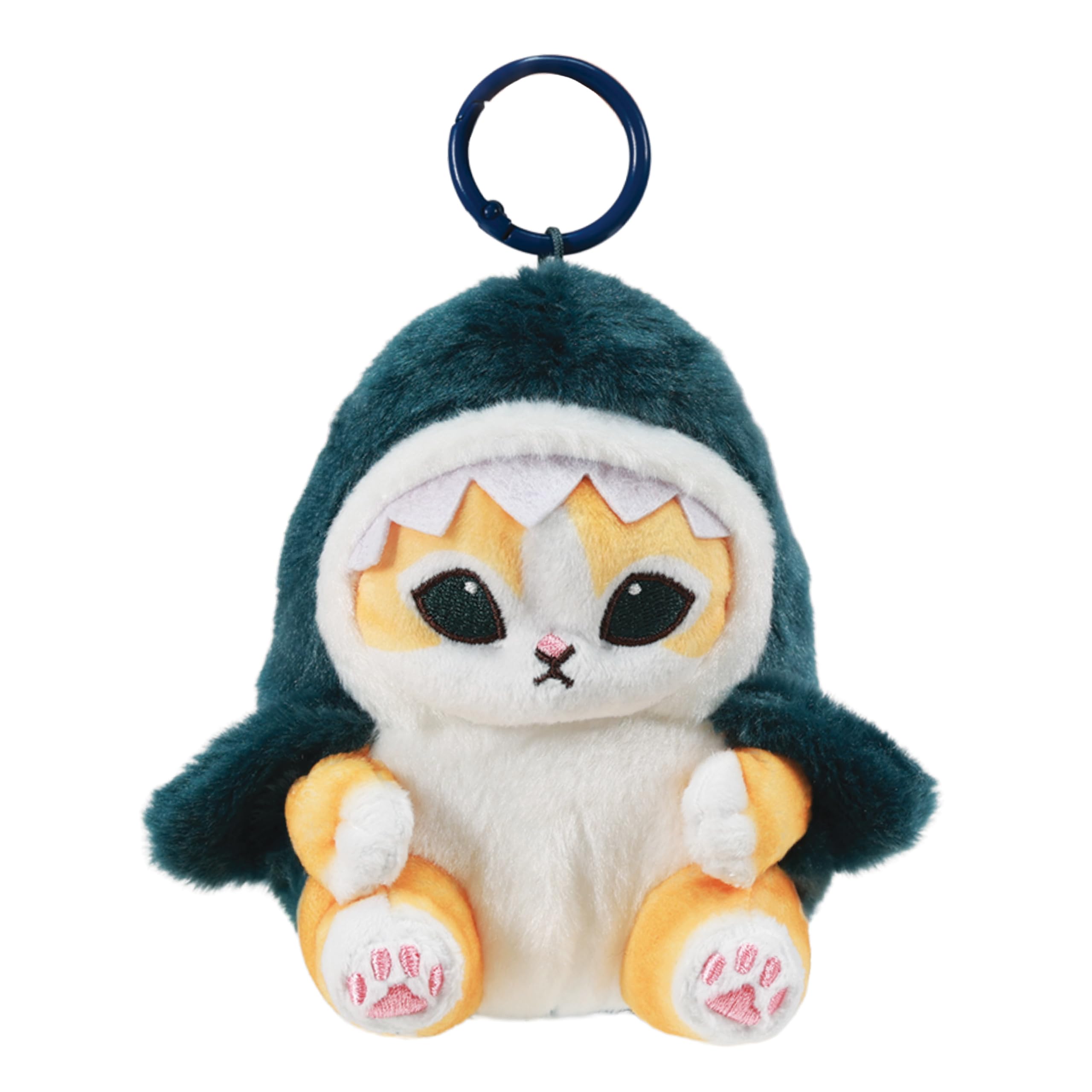 Blue Sky Studios Mofusand Plush – Cute Cat in Shark Outfit – Soft Kawaii Stuffed Toy – Collectible Kitty Plushie – Official Licensed Gift