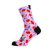 Cherry Pink Crew Socks