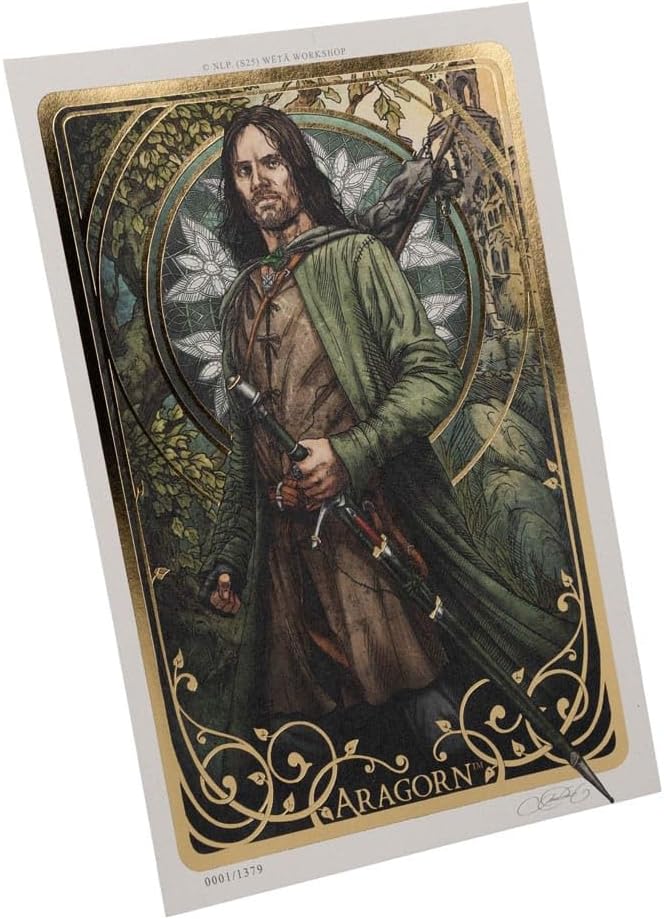 Weta Workshop Lord of the Rings Art Print Aragorn Art Card 14 x 21 cm Limited Edition