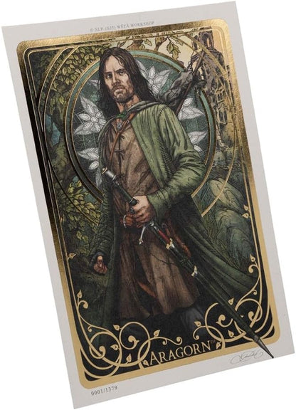 Weta Workshop Lord of the Rings Art Print Aragorn Art Card 14 x 21 cm Limited Edition