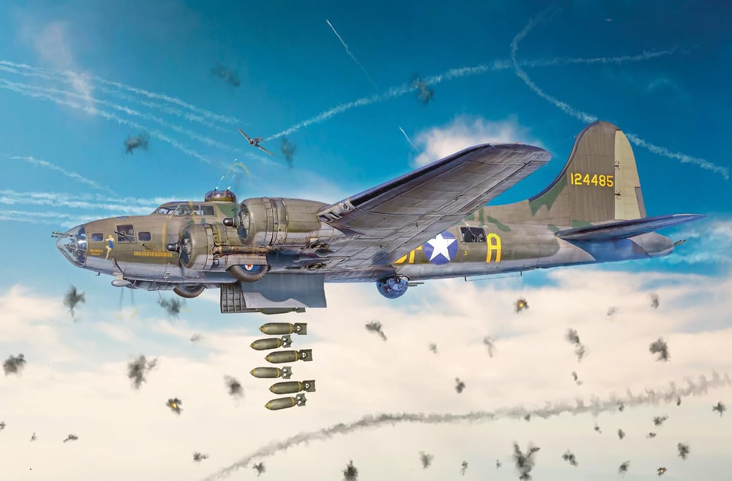 Italeri 1487 B-17F Flying Fortress 1:72 Scale Plastic Model Kit/Model Assembly