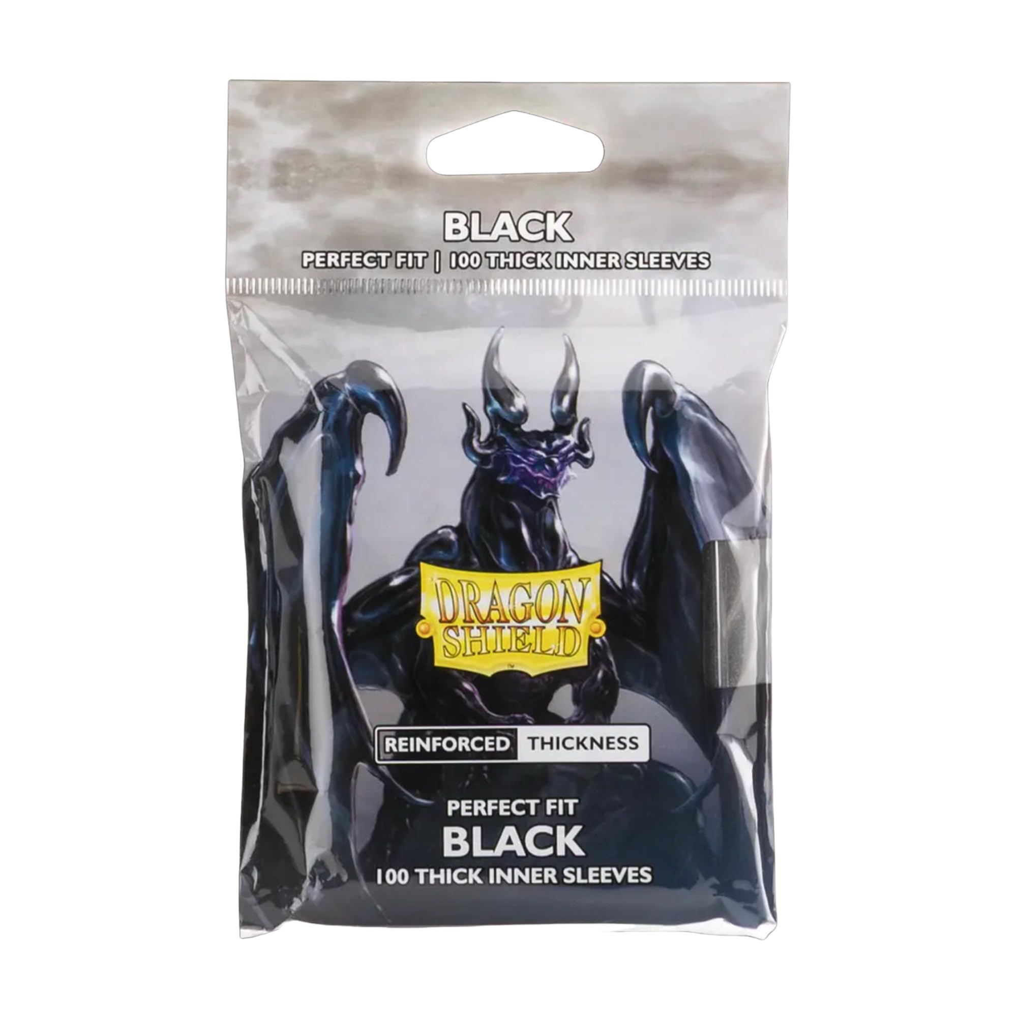 Dragon Shield AT-13005 Perfect Fit Extra Thick Inners, Black, 100 Count