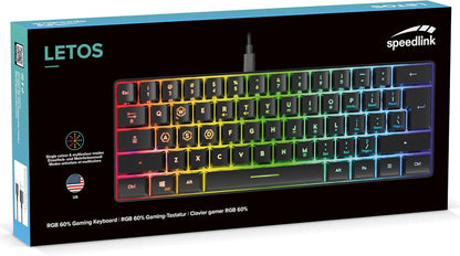 Speedlink - Letos Rgb 60% Gaming Keyboard - Us Layout - Black
