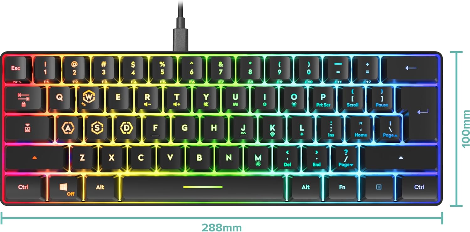 Speedlink - Letos Rgb 60% Gaming Keyboard - Us Layout - Black
