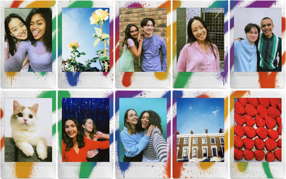 instax mini film Spray Art (1x10), 10 Shot Pack, meerkleurig (1X10)