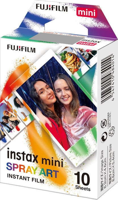 instax mini film Spray Art (1x10), 10 Shot Pack, meerkleurig (1X10)