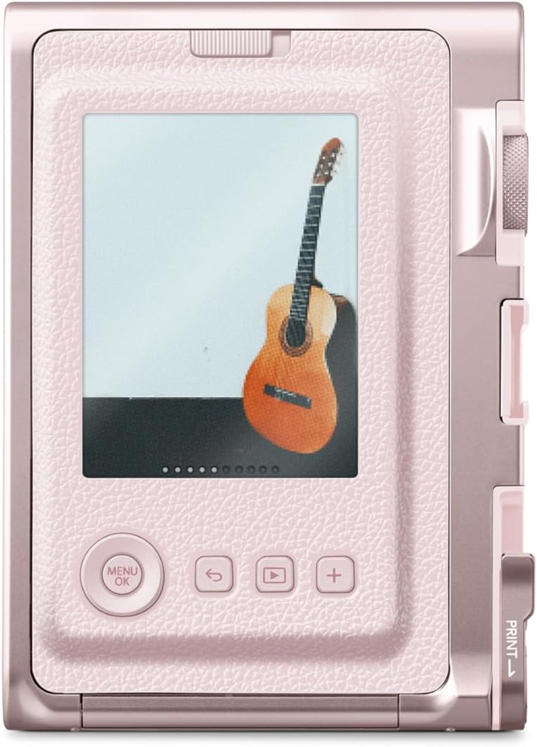 instax mini EVO 2-in-1 Hybrid Digital camera and photo printer, 2.7 inch rear LCD screen, with 10 lens and 10 film effects, uses instax mini film sold separately, Gentle Rose colour