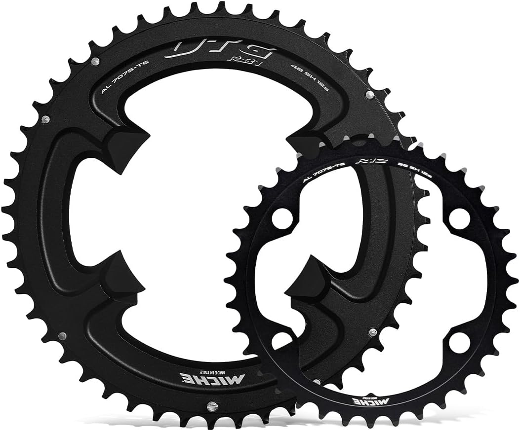 MICHE UTG R81 12 Speed Chainring, Outer Chrainring Including Chainring Outer Nuts, Black, 54t