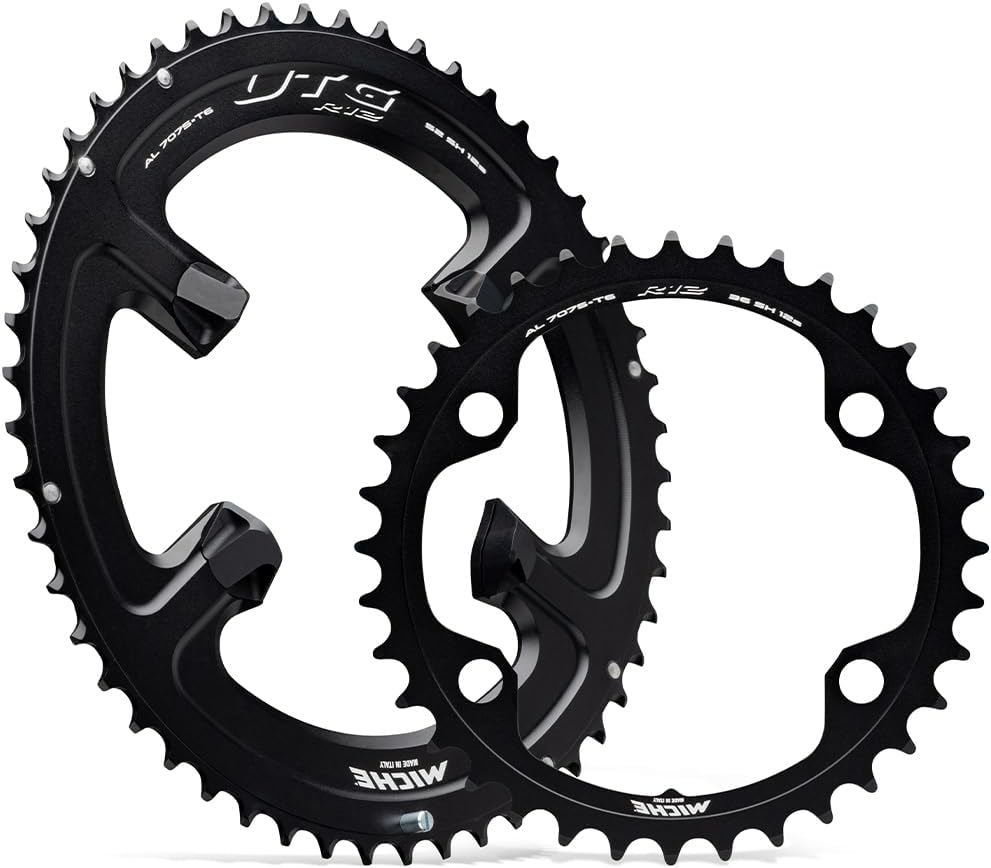 MICHE UTG R81 12 Speed Chainring, Outer Chrainring Including Chainring Outer Nuts, Black, 54t