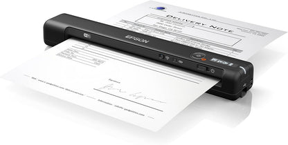 Epson Workforce ES-60W Wireless Ultra Portable A4 Document Scanner with Li-ion battery (300 page) and USB 3.0, 200-1200dpi, 4 seconds per page