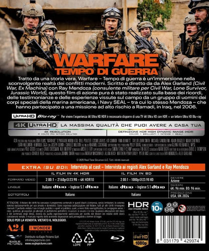 Blu-Ray 4K Uhd Warfare - Tempo Di Guerra (4K Ultra Hd + Blu-Ray Hd